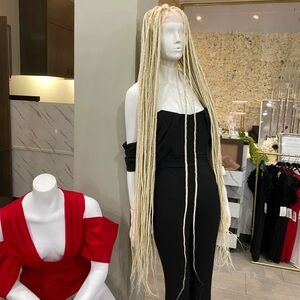 40” inches frontal braided wig. Brand new with tags.